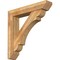 Ekena Millwork Olympic Slat Rough Sawn Bracket w/ Offset Brace, Western Red Cedar, 8"W x 42"D x 42"H BKT0806X42X42OLY06RWR - alternate 1